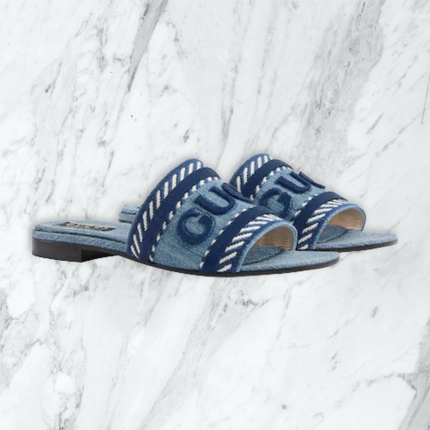 Claquette Gucci - bleu